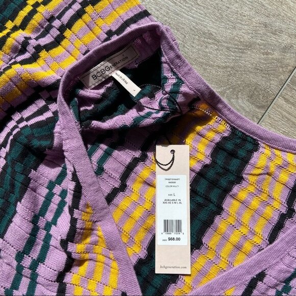 NWT BCBGeneration Crochet  Wrap Knit Top - Picture 4 of 14